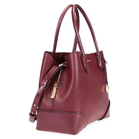 michael kors mercer gallery oxblood|Mercer Gallery Large Leather Satchel .